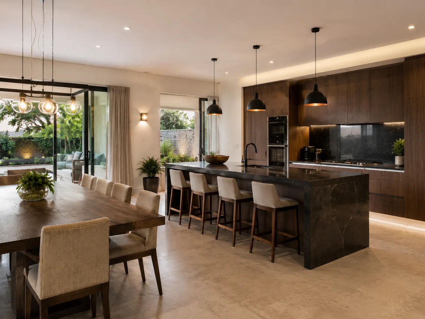 Kitchen and dining area